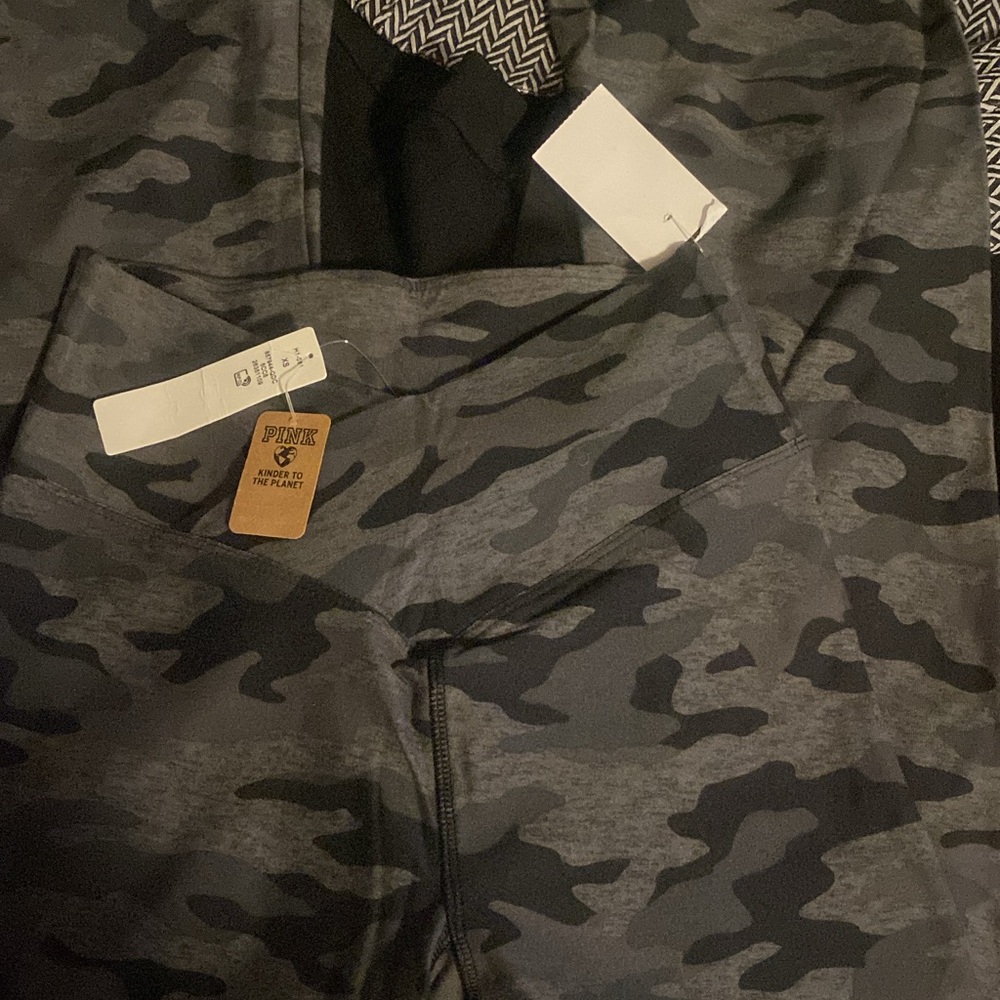 PINK Victoria's Secret Gray Camo Leggings